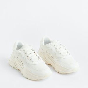 H&M Chunky Dad Sneakers - White, 7